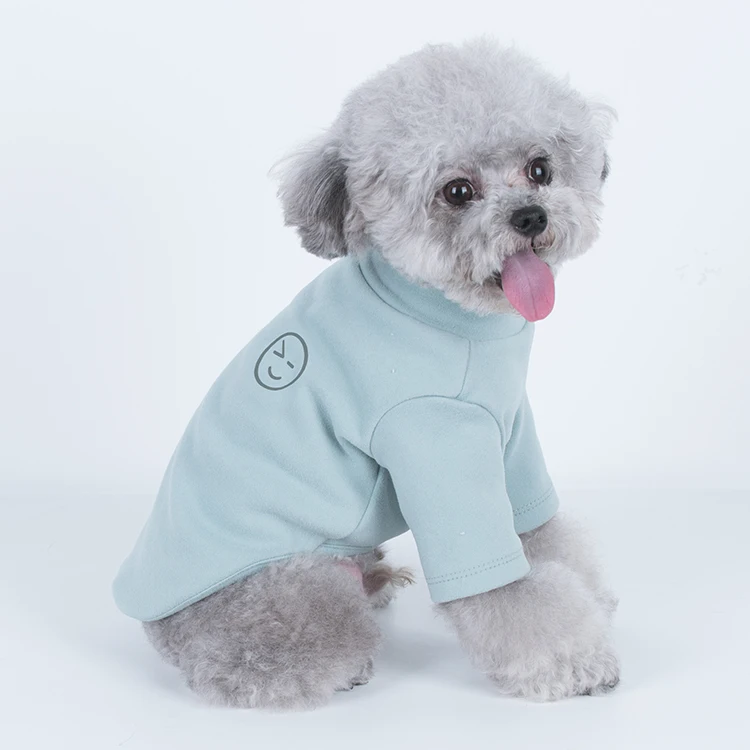Cheepet Wink Printing Solid Polyester Dog Shirts Plain Shirt for Dogs