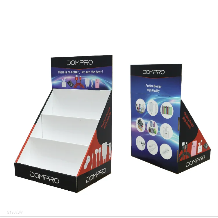 Foldable Retail Counter Display Boxes Paper Cardboard Case for Bar Packaging Candy Chocolate Cookie Stand PDQ Recycled Materials