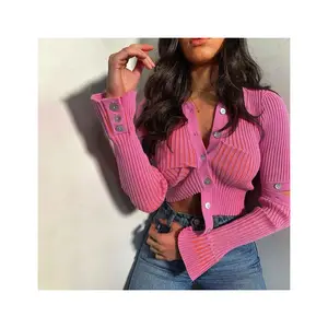New Women's Fashion Detachable Long Sleeves Irregular Hem Single Breasted Sweater