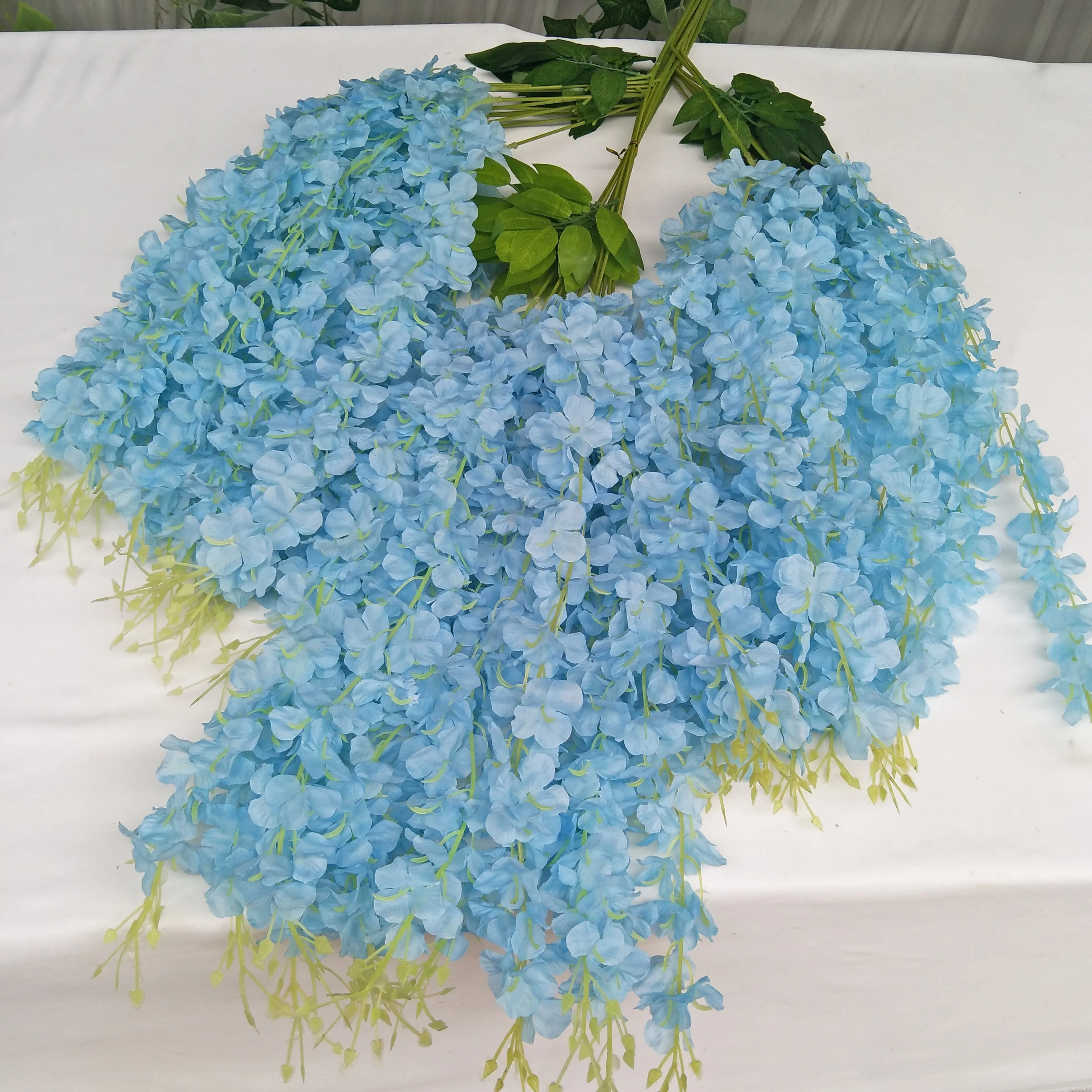 High Quality Wedding Decoration Artificial Wisteria Flowers Hanging For