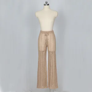 Modest High Waist Women Pants Summer Beach Women's Pants Trousers