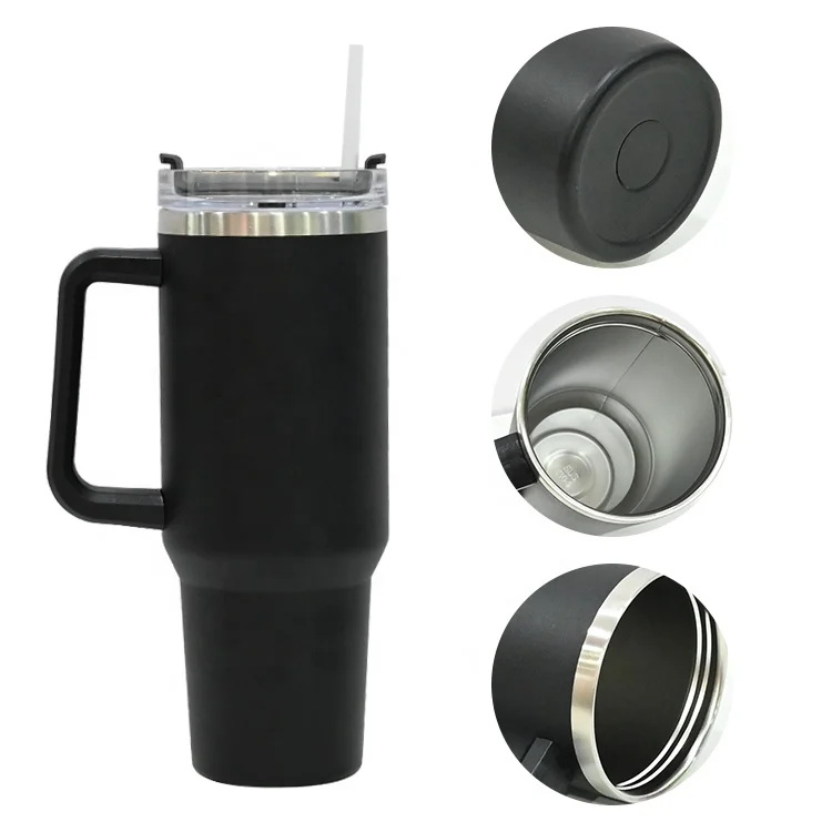 Connor 40 Oz. Steel/Pp Travel Mug - Custom Mugs - USimprints