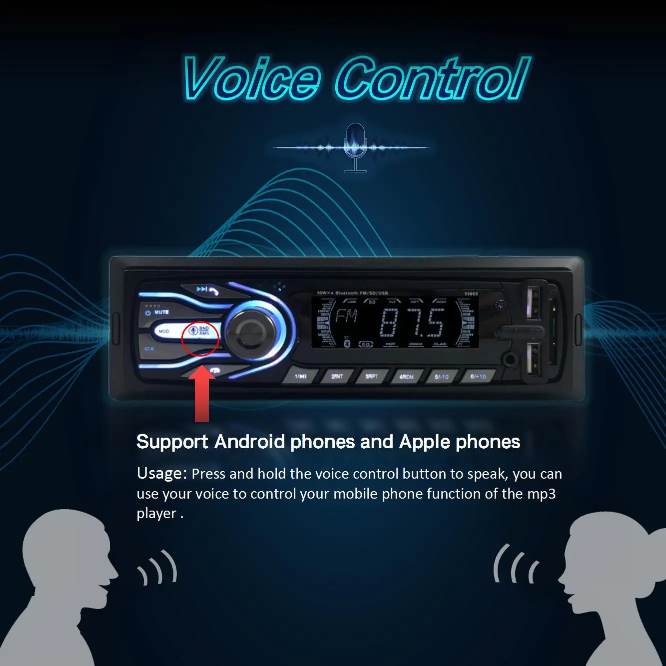 Radio Coche Car Mp3 Player Lcd Screen 1 Din Universal Car Audio Bt Aux