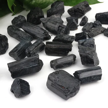 Wholesale Natural gemstone Raw black tourmaline Rough Mineral Crystal Quartz healing