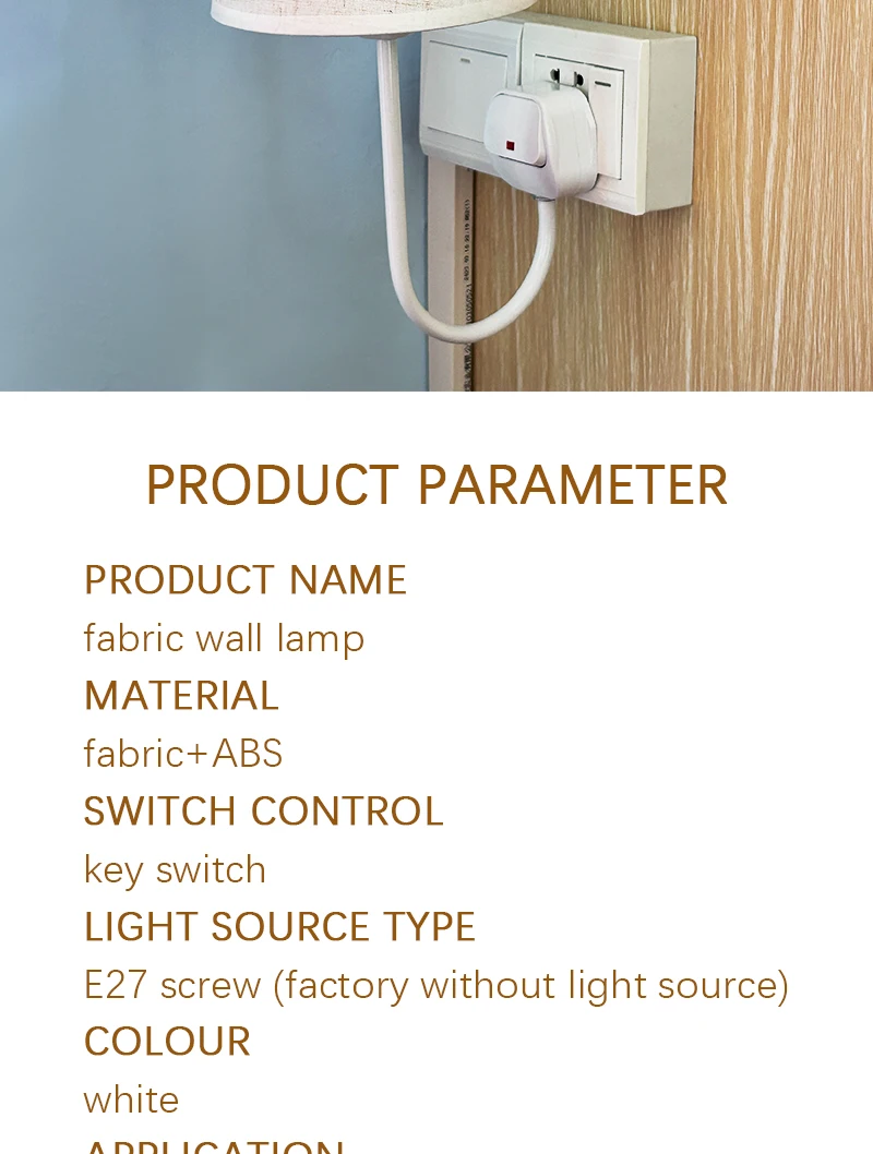 Modern Scandinavian Hotel Bedside Night Light High Quality Indoor