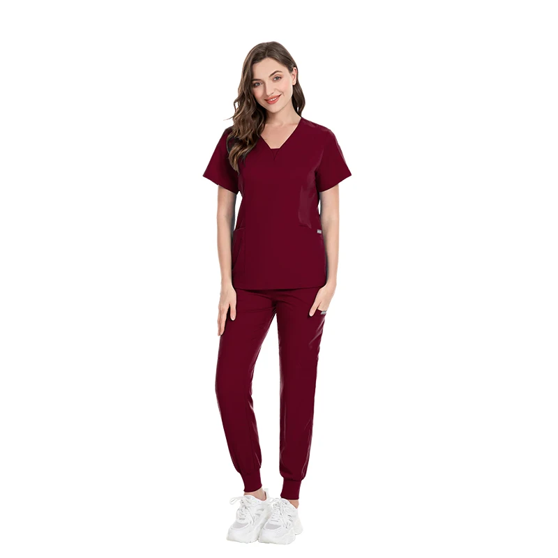 High Quality Fashionable Hospital New Color Scrub Uniform Short Sleeve