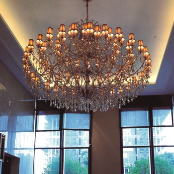 Nordic restaurant light luxury modern hotel new design art creative crystal chandelier