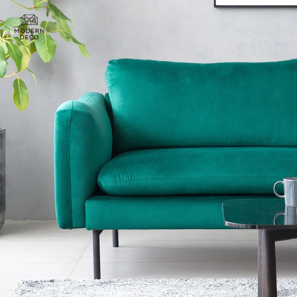 Modern Samet Kauč Sofi Nameštaj za sobu 3 sjedala Tkaninska Sofa