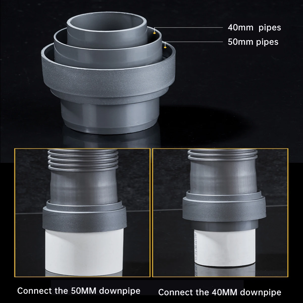 product 50mm  kitchen single bowl expandable tubular drain tubing pipe with superior materials wholesale sink strainer hose-5