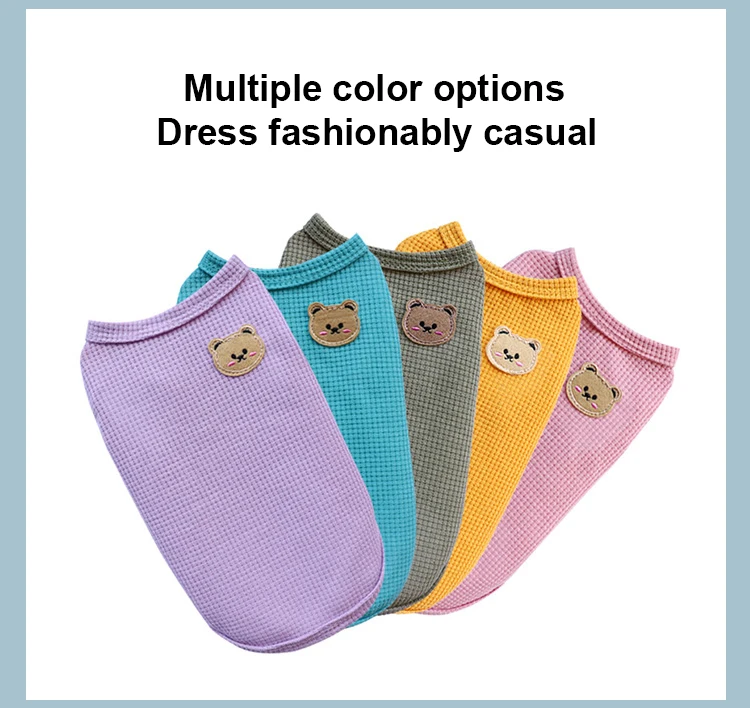 Spring Summer Autumn Winter Small Clothes Pet Accessories Dog Cat Vest Clothes