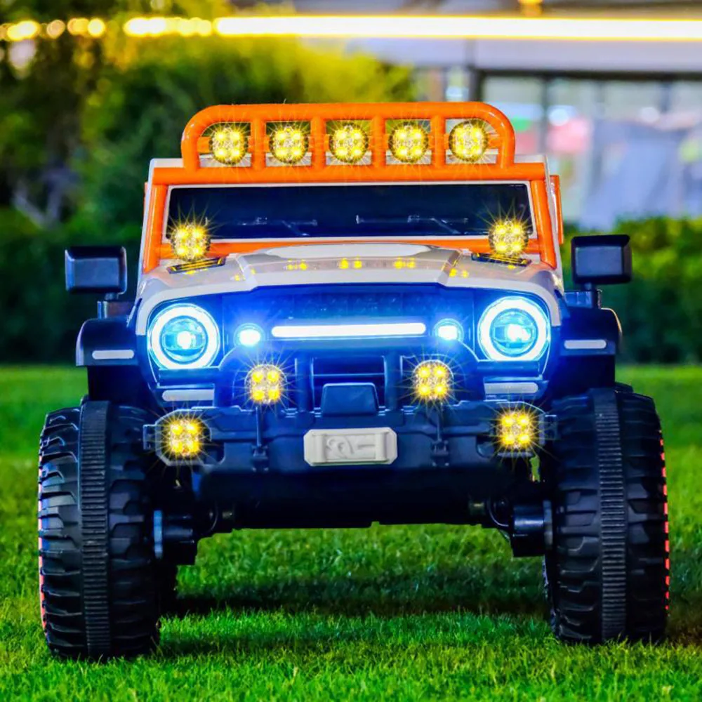 Children Parent-Child Electric 4WD Off-Road Vehicle Double Seater Baby Toy Car Remote Control Battery Powered Car