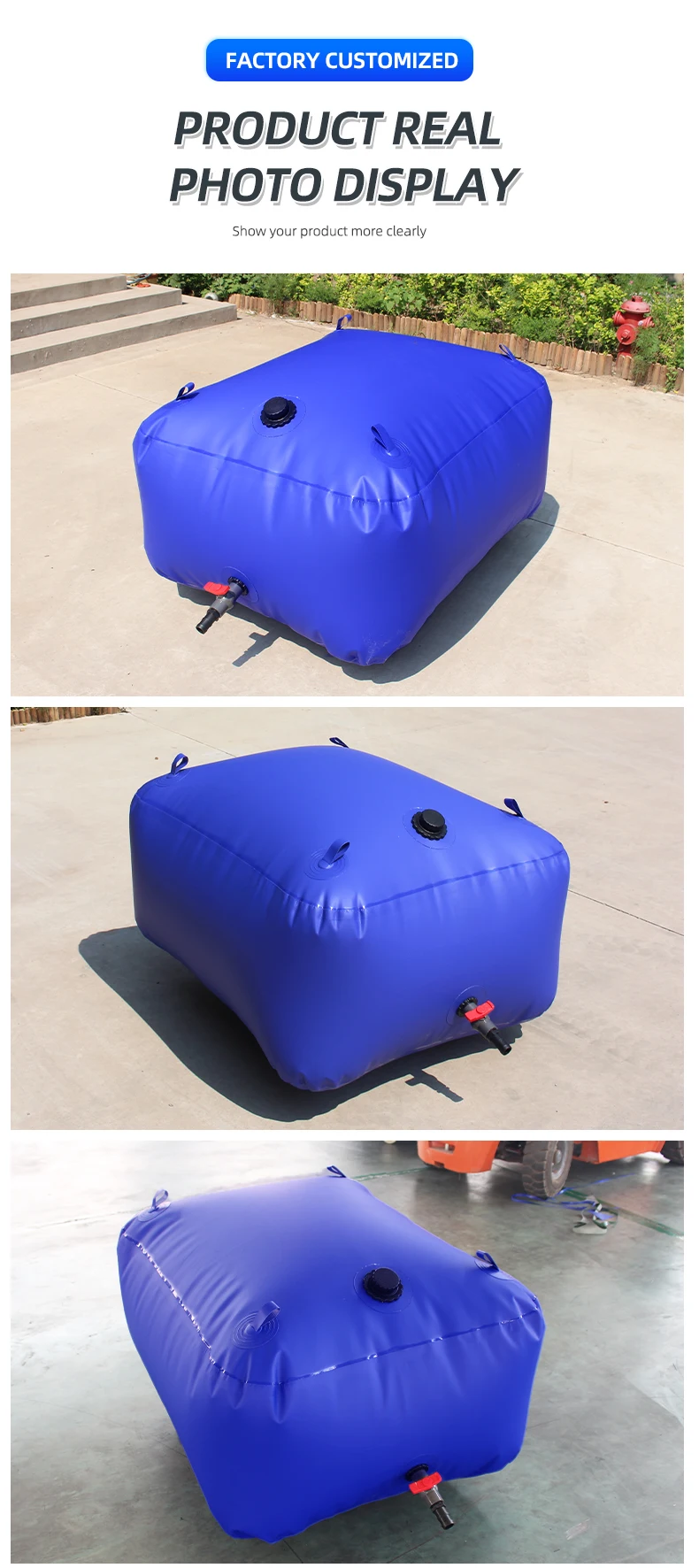 Flexible Pvc Rectangular Collapsible Water Tank For Rainwater ...