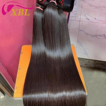XBL Free sample Brazilian human hair bundle weave,Human hair extension 10a virgin hair vendors,Raw virgin cuticle aligned hair