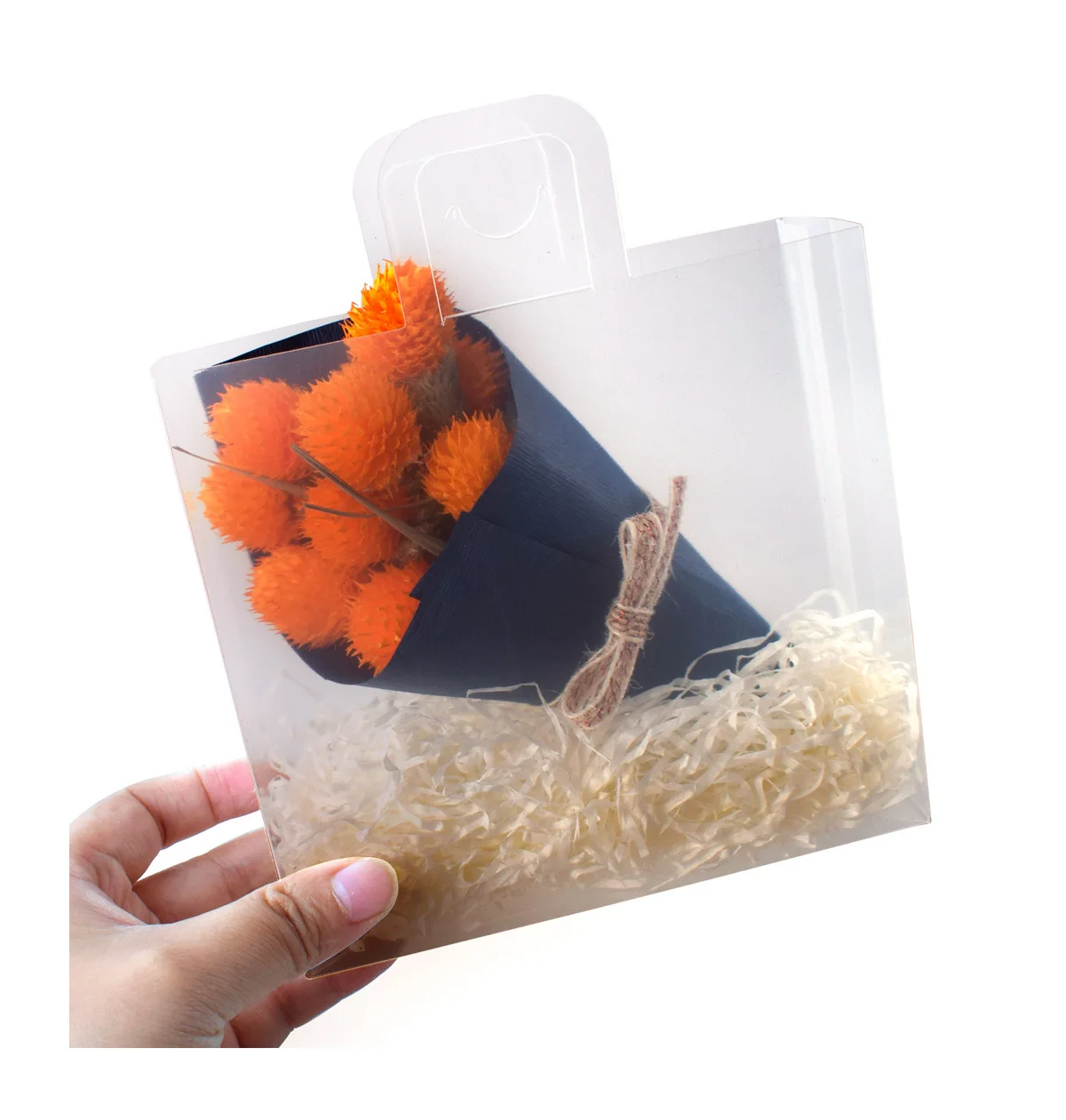 PVC Transparent Gift Bag With Handles Birthday Party Decor  Wedding Candy Box Packaging Tote Bags