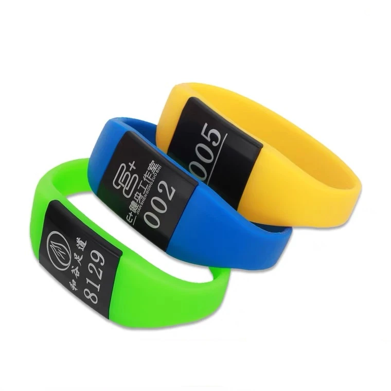 Custom LOGO High Quality Soft Silicone RFID 125khz Bracelet Wristband