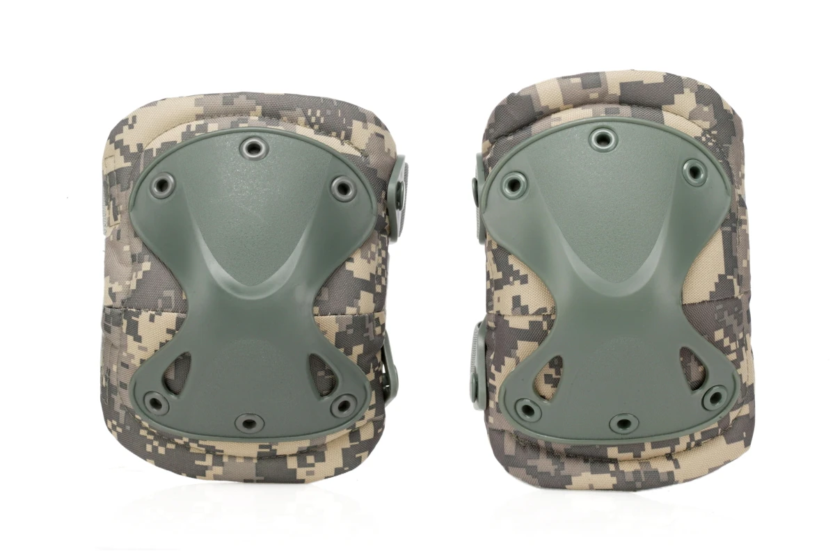 Tactical Set of Elbow & Knee Pads for Outdoor Airsoft Combat Cycling Gear 