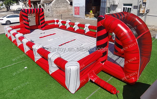 Commercial Human Foosball Inflatable Slip n Slide Football Human Table Soccer for Team Building Games