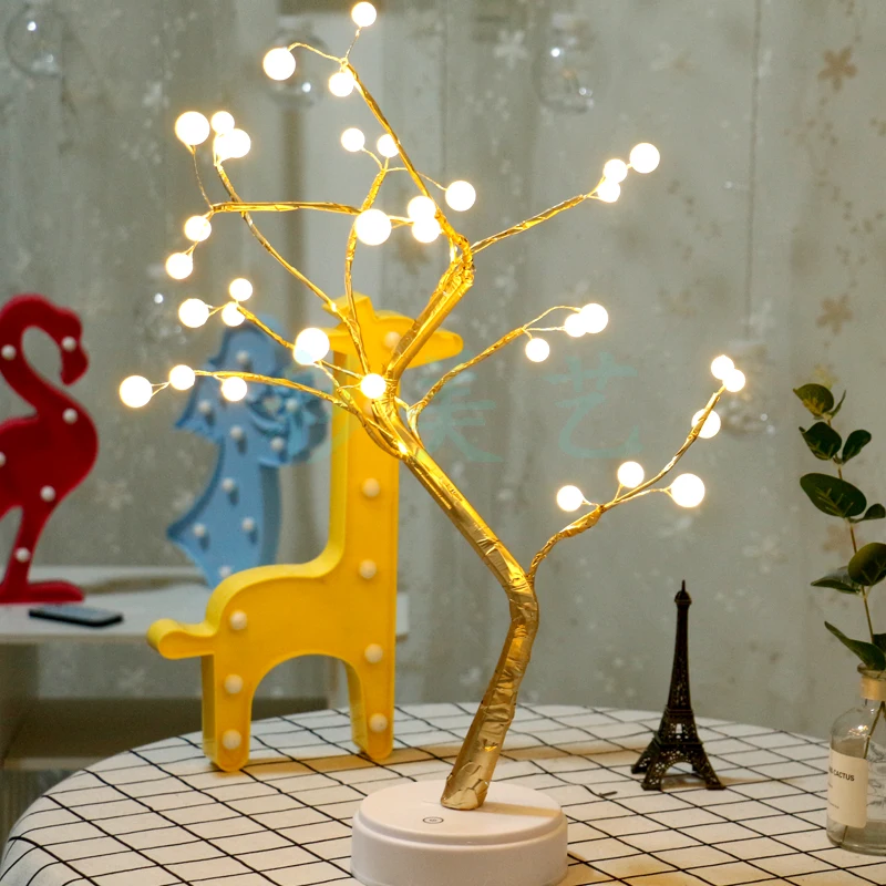 108 LED Copper Wire Adjustable Fairy Tabletop Bonsai Tree
