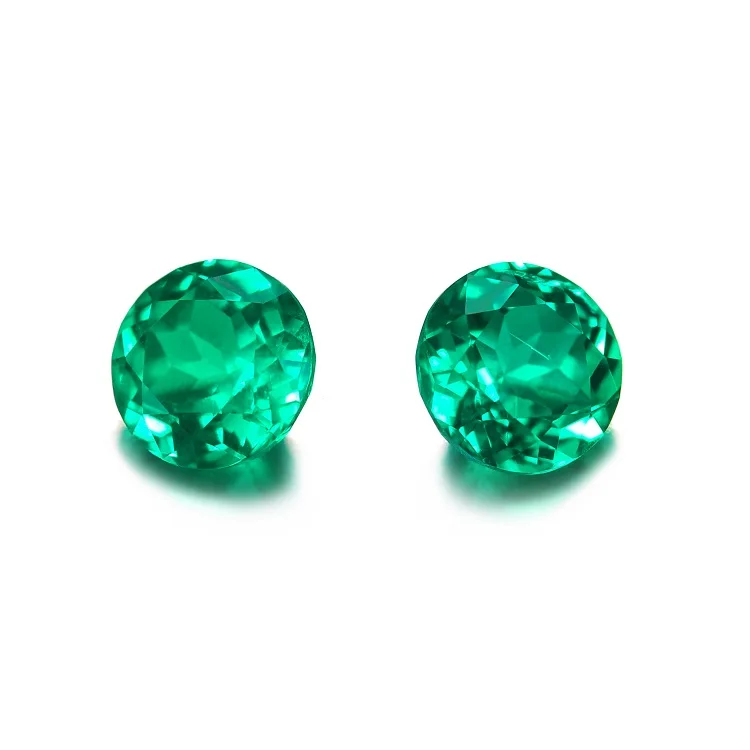 Lab Grown Colombian Emerald Loose Emerald Stone with Inclusion for Ring