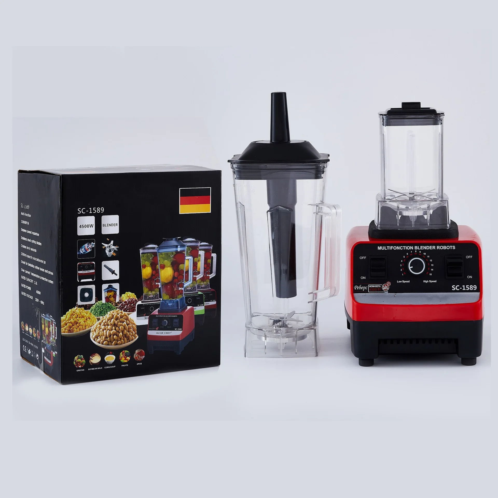 4500w High Power Fruit Commercial Smoothie Blender Professional