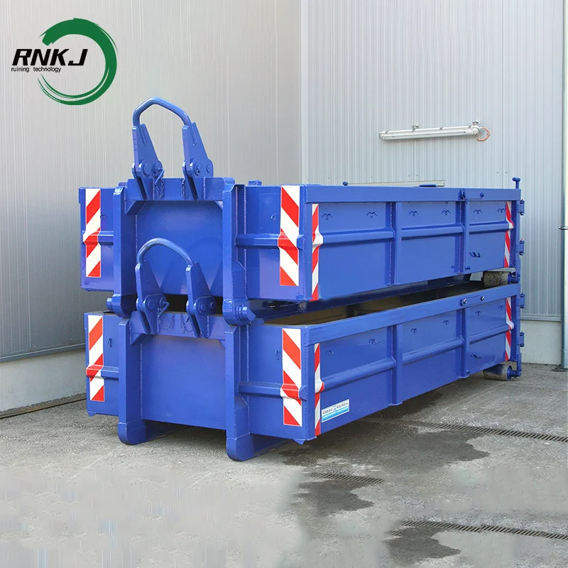 15cbm RNKJ Garbage Truck Trash Can Cleaning Machine on Trailer Garbage  Hook Lift Bins  Collector for Sale