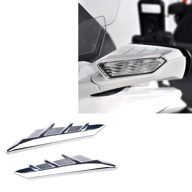 Японская хромированная зеркальная отделка, хромированная глянцевая черная отделка, зеркальные акценты для мотоцикла Honda Gold Wing GL1800 F6B 2018-2022