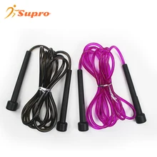 Supro Wholesale Home Fitness PVC Jump Rope Plastic Clear Rope Kids Jump Rope