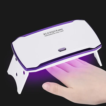 36W UV LED Dual Light Source Foldable Mini Nail Lamp Quick Drying Plug-in Portable Light Therapy Machine for Home Use Wholesale