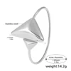 Bracelet manchette triangle en acier