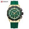 1 Black Case Green Dial