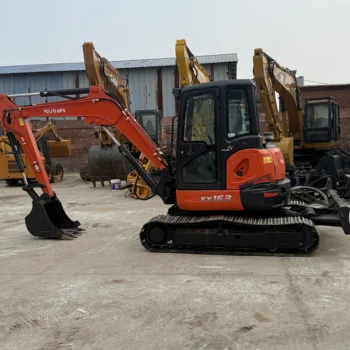 Second Hand Japan Mini Digger KX163 Excavadora High Quality Crawler Excavator Imported From