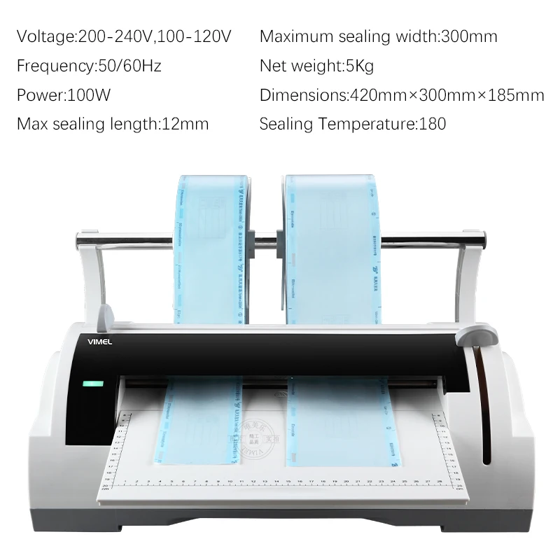 Dental Lab Sealing Machine Autoclave Sterilization Sealer Seal Machine for Medical Home Use