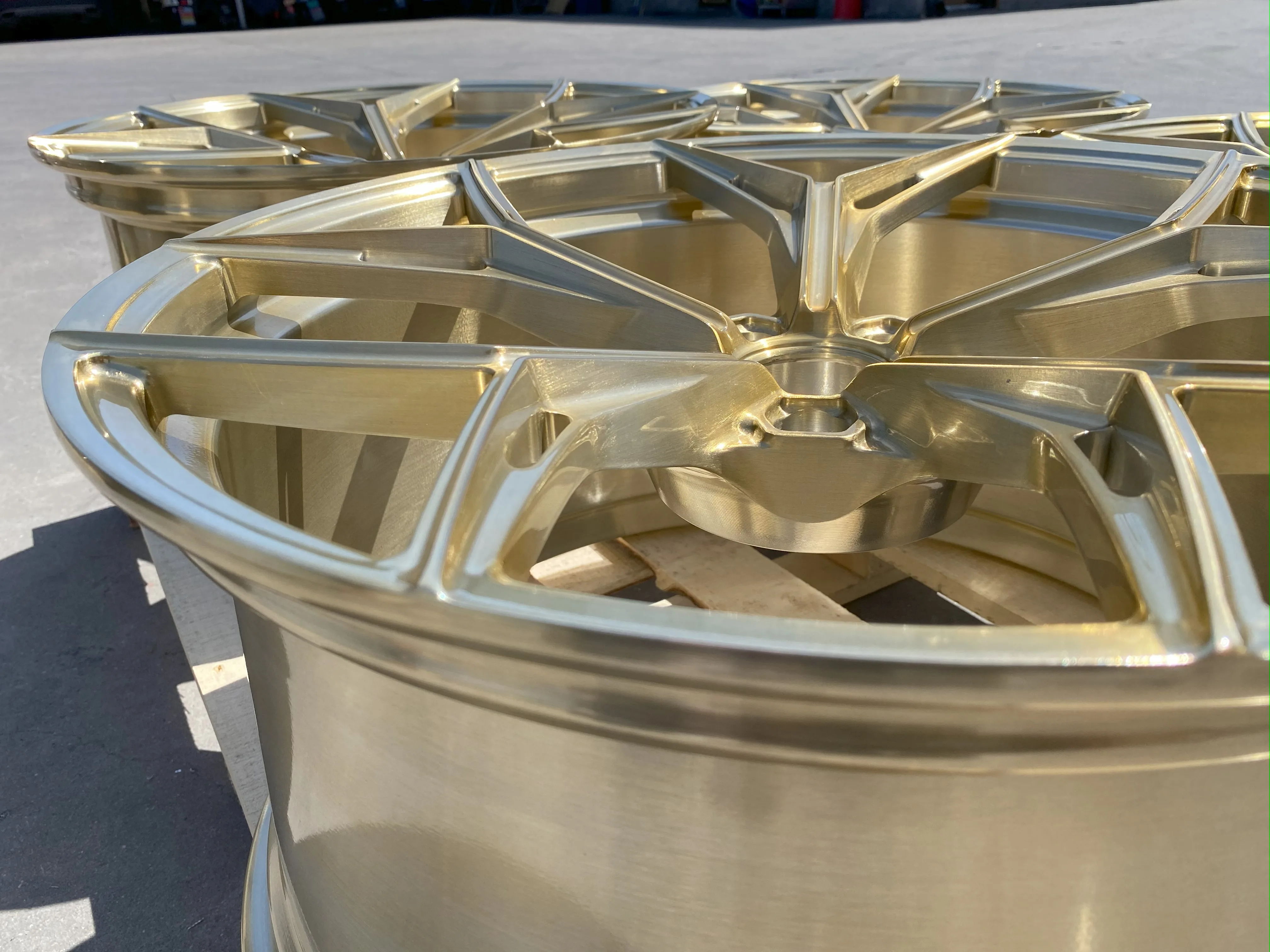 GVICHN brushed gold finished custom forged wheels 16 - 26 inch aluminum alloy rims 5x112 5x114.3 5x120 wheel hub