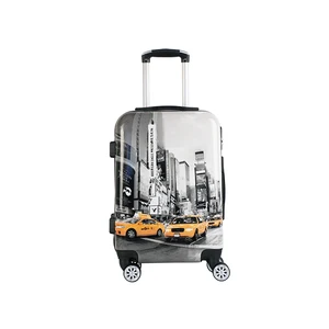 Factory Quality PC Travel Trolley Bag Wholesale Luggage Set Graffiti Style Luggage Trolley Password Box Business Simple