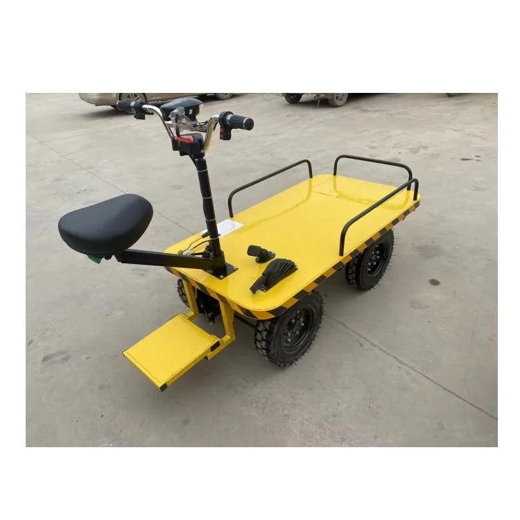 Compact Structure and Easy Moving Portable Electric Flat Truck Hand Pallets Jack Electric Electric Flat Transfer Car