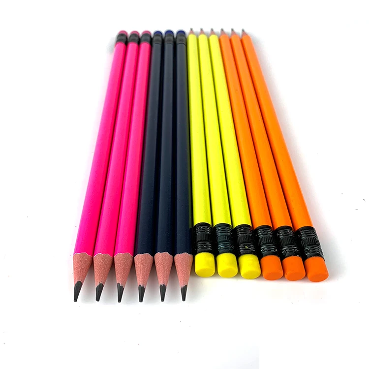 Promotional Custom Logo Sketch Pencil Set School Supplies Standard Lapices 2b Hb Lead Pencil Cheap Wooden for Children Colored