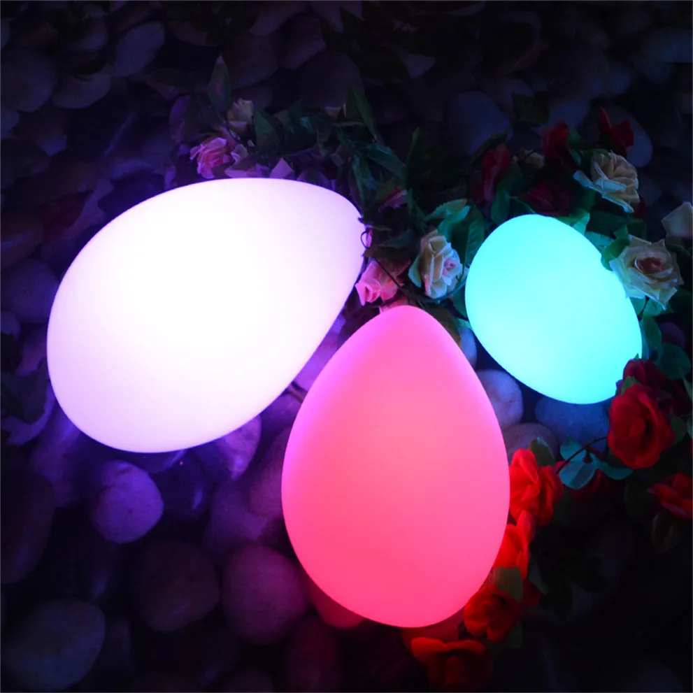 Outdoor Remote Controlled Multi-Color Luminous Ball Orb Sphere Light Glow in the Dark Pool Balls LED Stepping Stones Christmas
