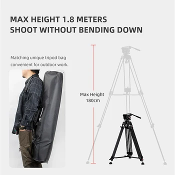 Fotopro High Quality Extendable Universal Aluminum Stretchable Dslr Remote Control DSLR Camera Tripod detail image