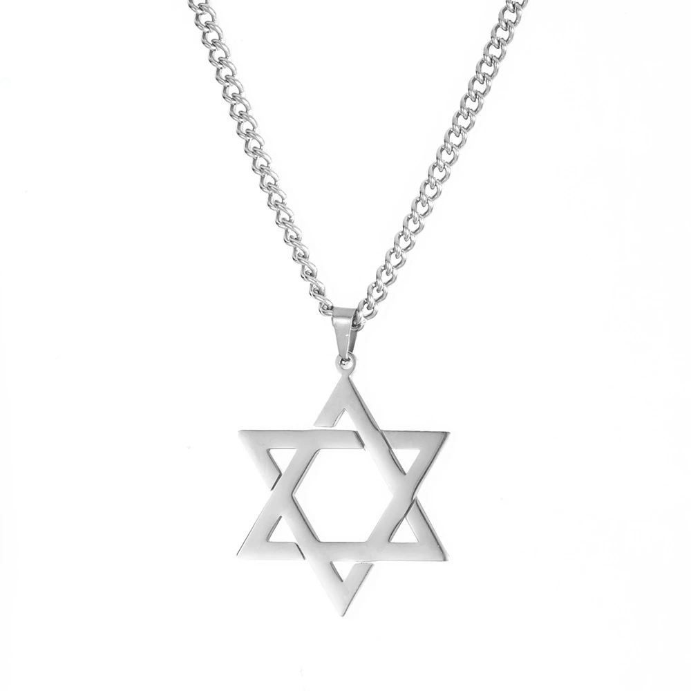 Daihe 2024 New Stainless Steel Hexagram Necklace Fashionable And   Hf7c075677d01441ca6495ede357bd0696 