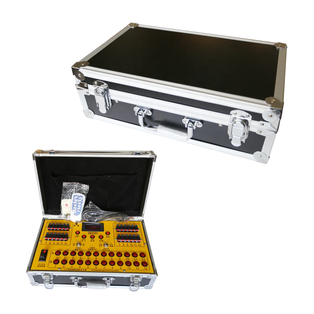 24 Cue 24 Channel Remote Control Firing System for Fireworks Pyrotechnics Machine