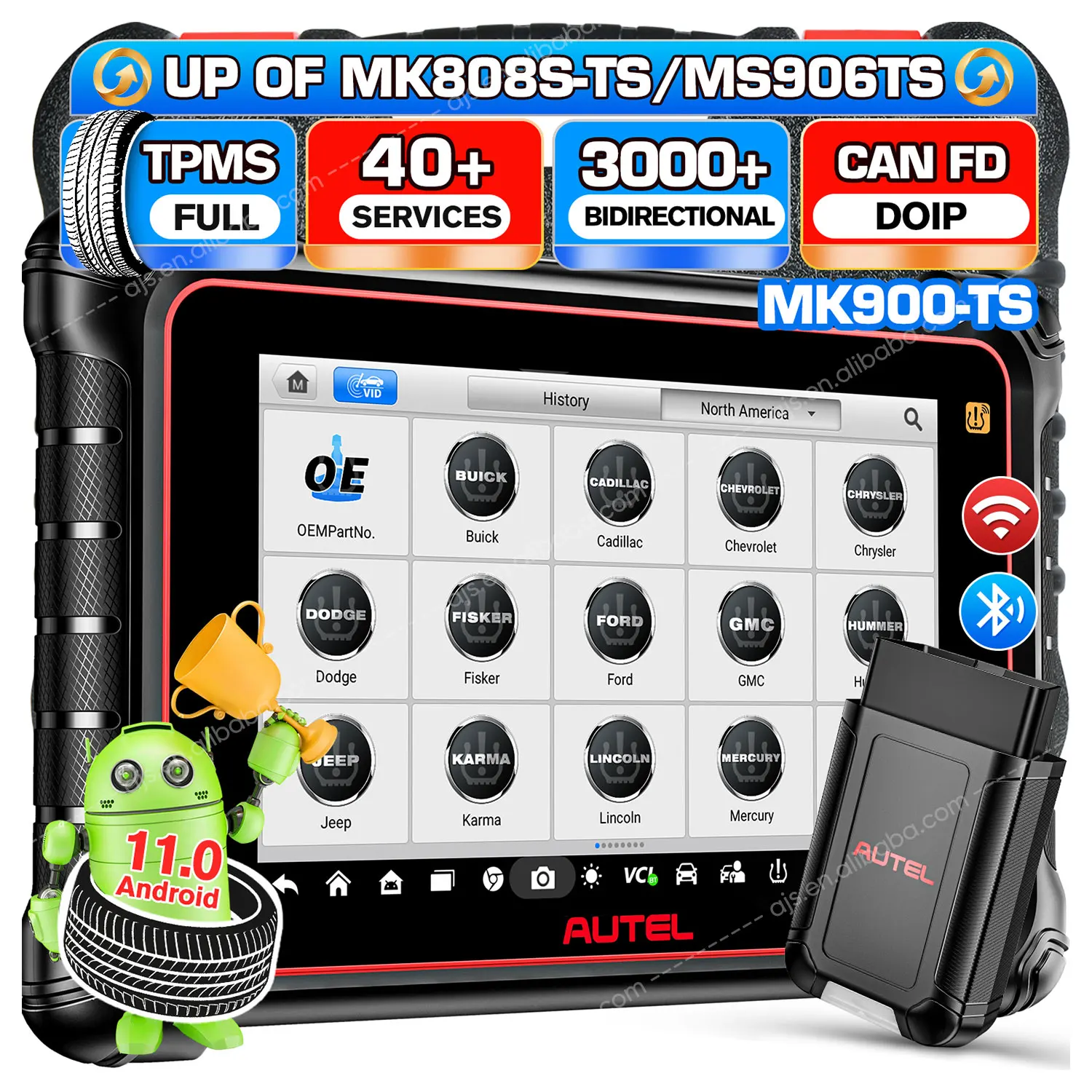 Autel Maxicom MK900TS - Universal Vehicle Diagnostic Tool