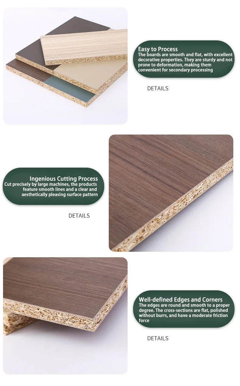 Modern Design White Durable MDF Melamine Laminated Particle Board ...