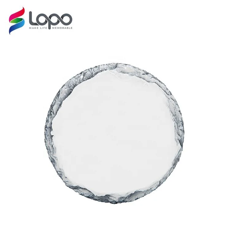 Sublimation Thermal Transfer Blank Round Slate Circular Coaster