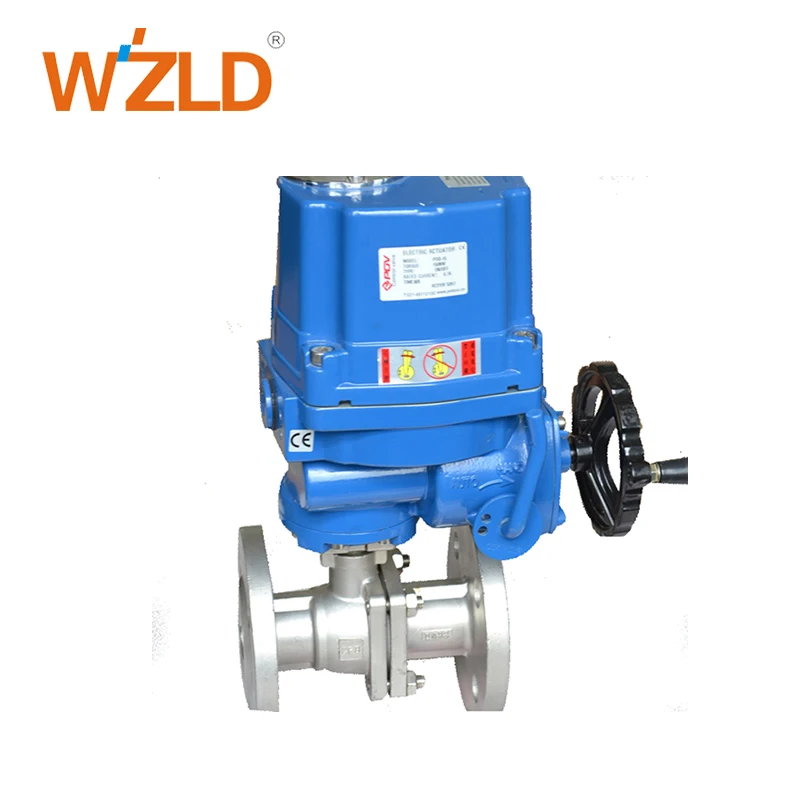 WZLD Manufacturer Motorized Flange Customized Stainless steel api 6D ball valve