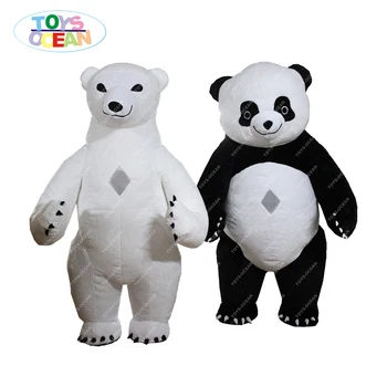 Mascot Costume Inflatable Furry Polar Bear Panda Model for Advertising