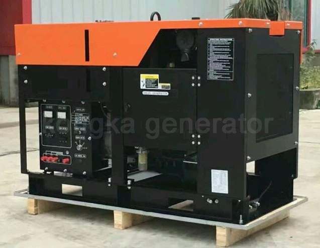 ディーゼル発電機セット230/400V日本クボタエンジンD722 8kw 10kva