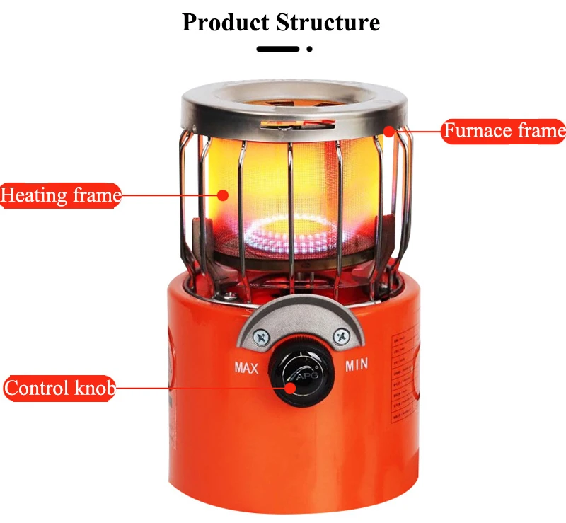 Low Combustion Consumption Camp Heating Stove Multipurpose Use Indoor