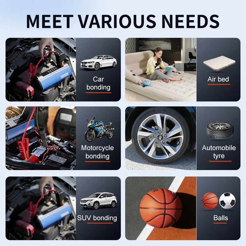 Portable Emergency Car Jump Starter Power Bank 6000/8000/10000mAh with 1000A LED Light Function for Motorcycle Use - view 5