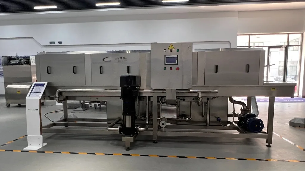 Industrial Automatic Crate Cleaner for Food Industry High Pressure Tray Basket Cleaner