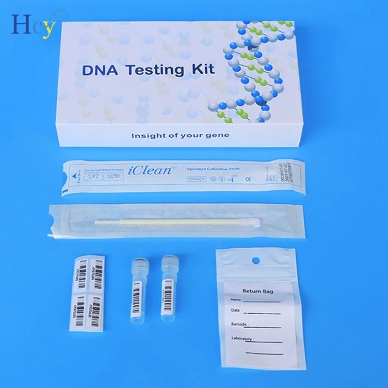 IClean DNA Home Genetic Test Kit Sample Collection Kit Floced Swab Ancestry DNA Test Kit for Humans